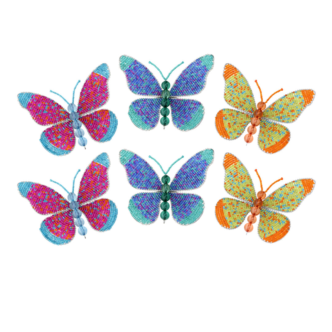 Butterfly, Sm Asst (Set of 6)