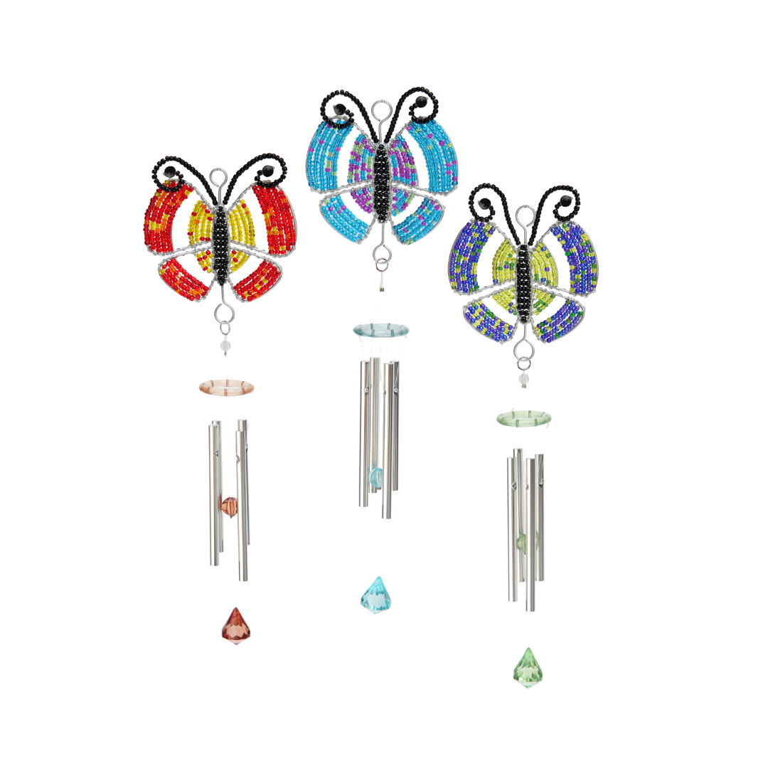 Butterfly Wind Chime, Sm Asst (Set of 3)