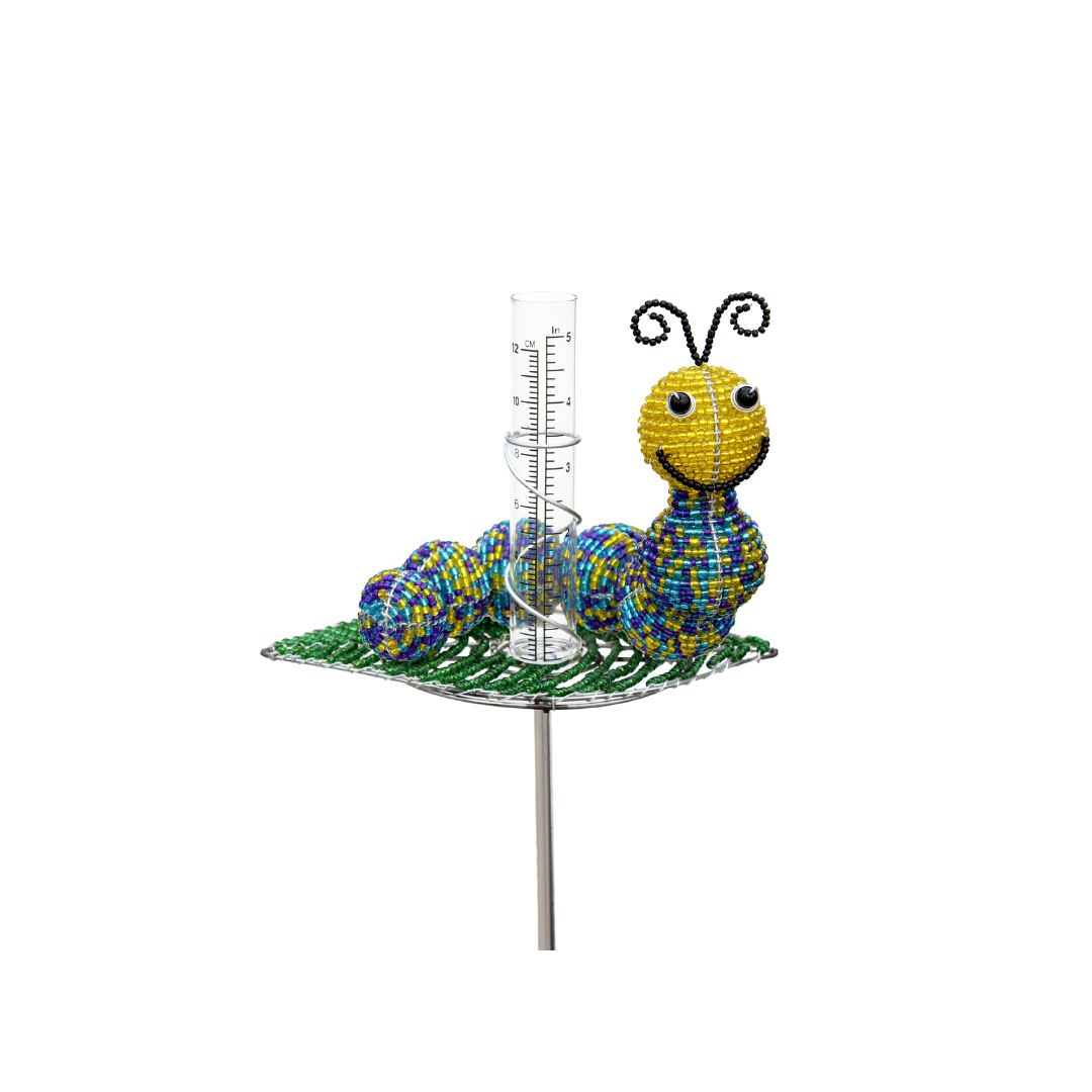 Rain Gauge, Caterpillar (Set of 2)