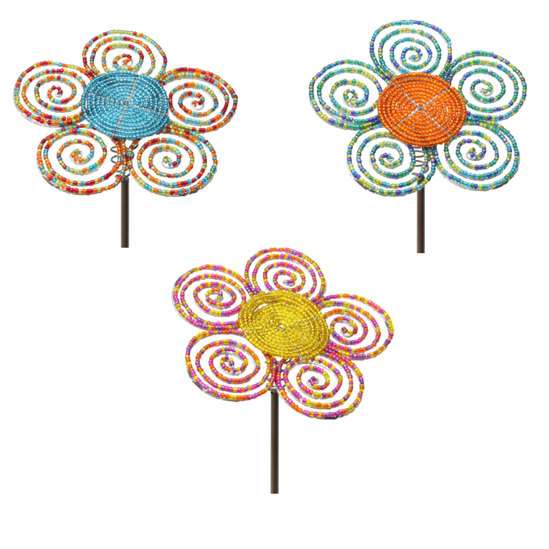 Flower Garden Stake, Asst (Set of 3)