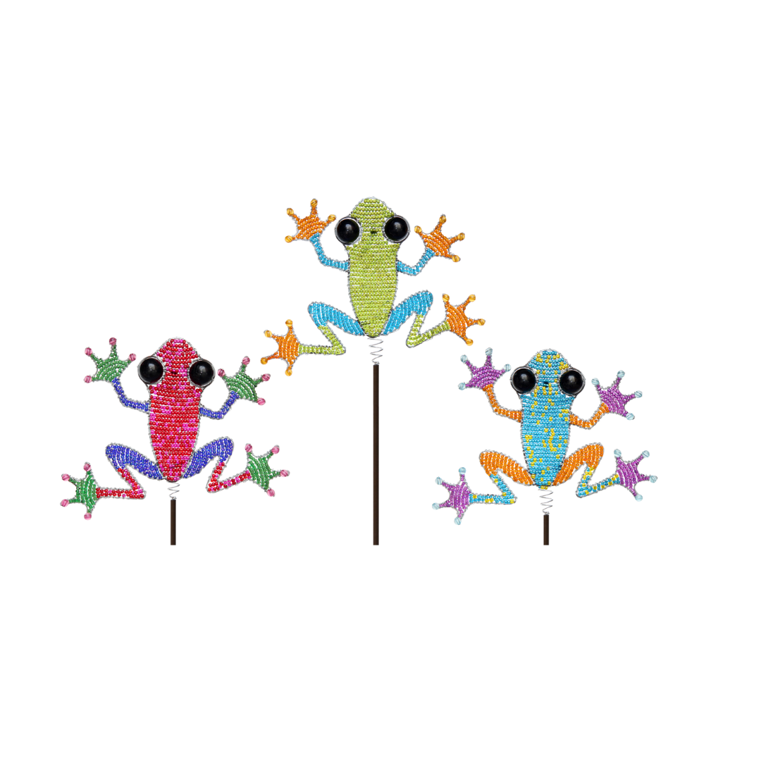 Frog Garden Stake Extol Accessories