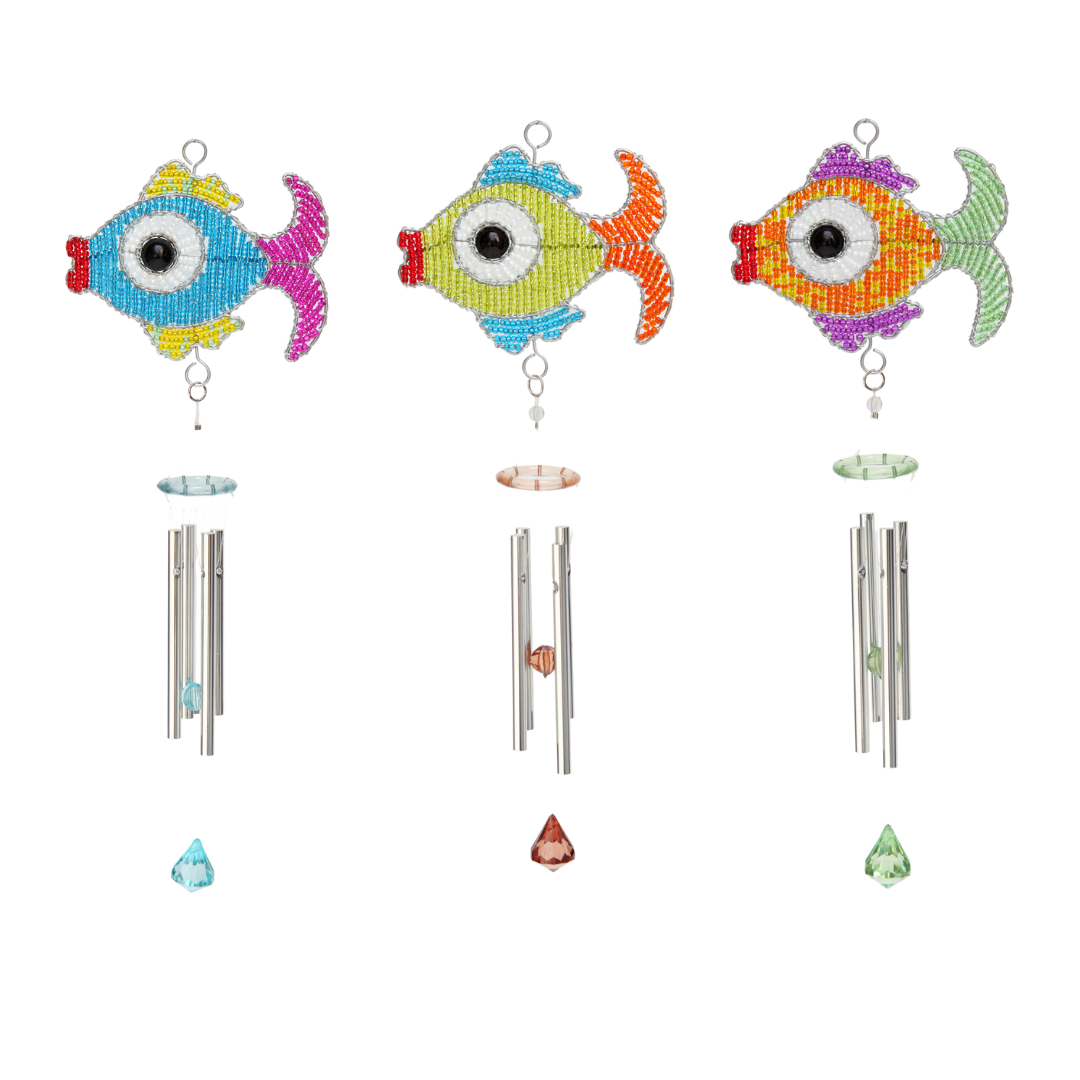 Fish Wind Chime, Sm Asst (Set of 3)