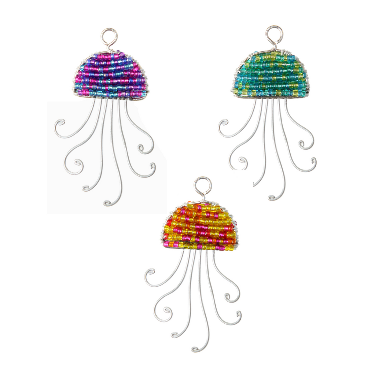 Jelly Fish Keyring (Set of 6)