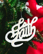 White Faith Ornament Extol Accessories