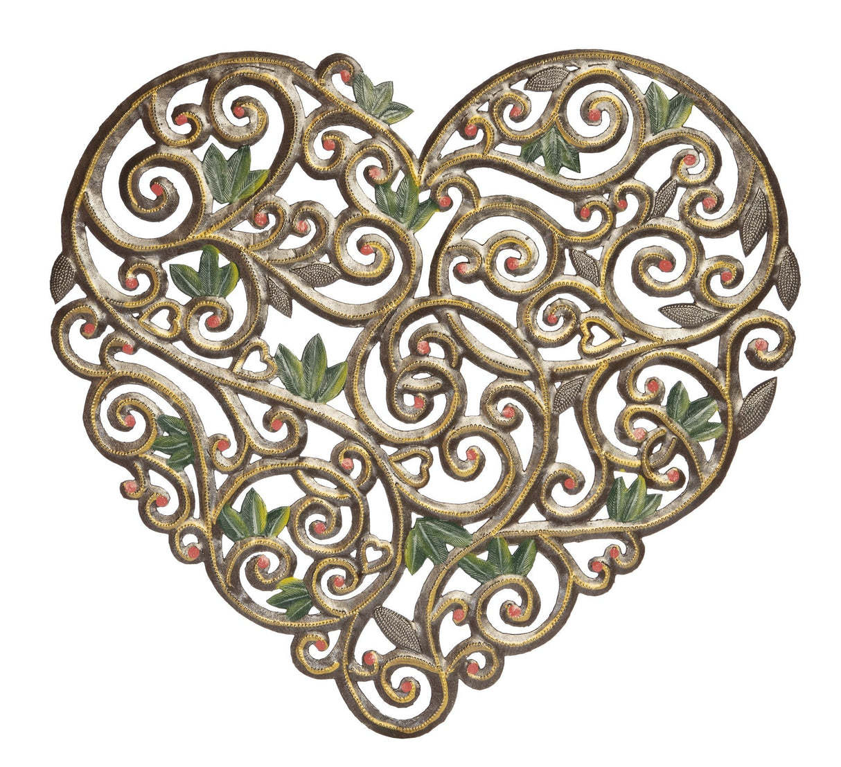 Painted Filigree Heart