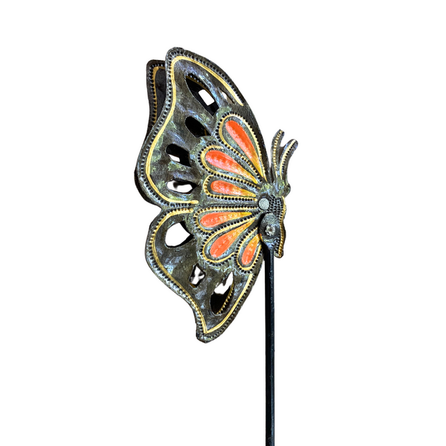 Orange Butterfly Stake Extol Accessories