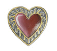 Red Painted Heart Ornament Extol Accessories