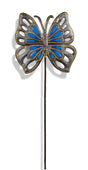 Cerulean Butterfly Painted Garden Stake Extol Accessories